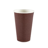 Paper Hot Cup Exclusive Ripple Brown 16oz 45.5cl