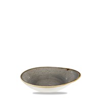 Round Dish Peppercorn Grey 14.5x16cm