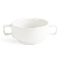 Soup Bowl Handled Olympia White 40cl (14oz)