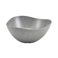 Bowl Triangular Melamine Grey 28cm