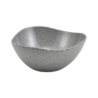 Bowl Triangular Melamine Grey 25cm