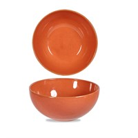 Stonecast Orange Noodle Bowl 107.5cl H:8cm Dia: 18.3cm