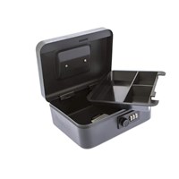 Cash Box Combination Black 20.5x9x17.5 cm
