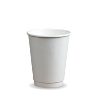 12oz White Double Wall Cup