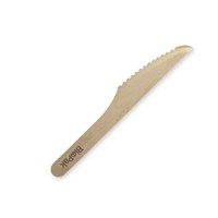 BioTableware - 16cm Wooden Knives -BRANDED