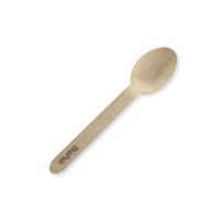 Coated 16cm Wooden Spoons - BRANDED