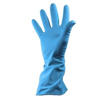 Gloves Rubber Blue Small