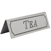 Tea Table Sign Stainless Steel