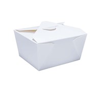 No 1 White Food Container 26oz