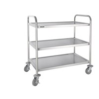 3 Tier Clearing Trolley Large S/s