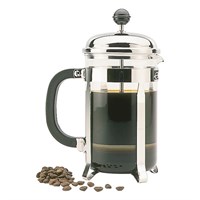 Chrome 6 Cup Cafetiere Coffee Plunger