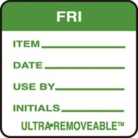 Removable Food Rotation Label Friday