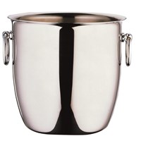 Steel Curved Champagne Bucket With Handles 17cm