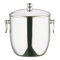 Steel Curved Double Walled Ice Bucket 1.3L
