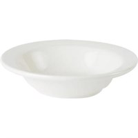 Fine White China Rimmed Dish 15cm