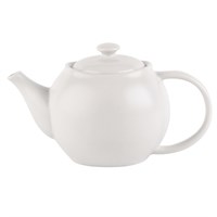 Basic Tea Pot China White 27oz